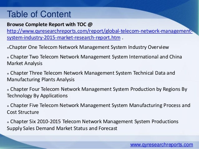 Global Telecom Network Management System Market 2015 Industry Overview Analysis Research Global Telecom Network Management System Market 2015 Industry Overview Analysis Research