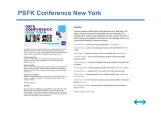 PSFK Conference New York
 