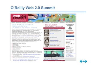O’Reilly Web 2.0 Summit
 