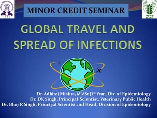 MINOR CREDIT SEMINAR

Dr. Adhiraj Mishra, M.V.Sc (1st Year), Div. of Epidemiology
Dr. DK Singh, Principal Scientist, Veterinary Public Health
Dr. Bhoj R Singh, Principal Scientist and Head, Division of Epidemiology

 