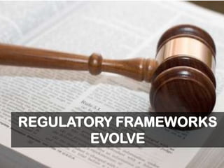 REGULATORY FRAMEWORKS
EVOLVE
 