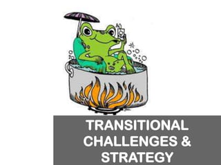 TRANSITIONAL
CHALLENGES &
STRATEGY
 