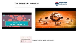 How the internet works in 5 minutes
The network of networks
 