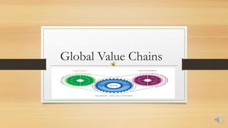 Global Value Chains
 
