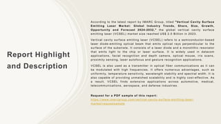 Vertical Cavity Surface Emitting Laser Market PPT: Growth, Outlook ...