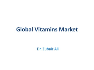 Global Vitamins Market
Dr. Zubair Ali
 