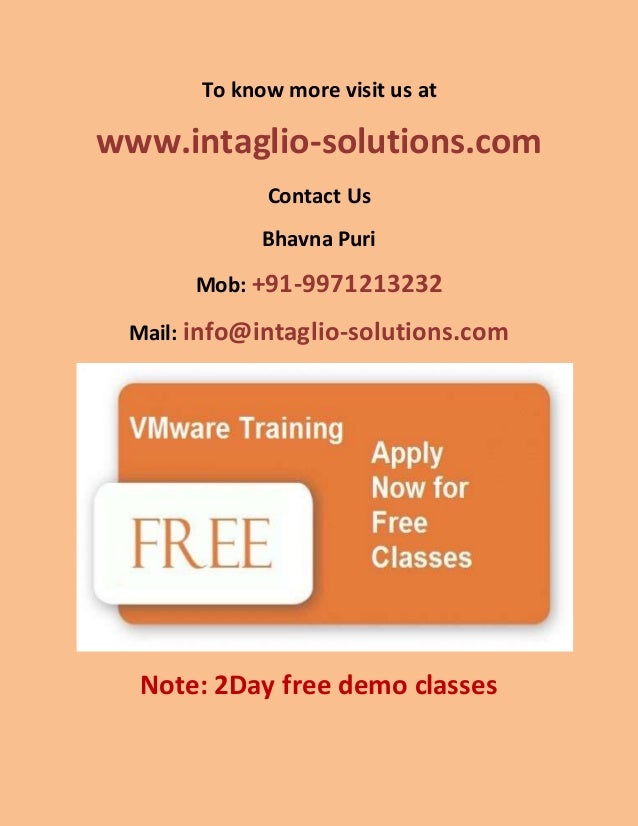 Global VMware Certified Training Institute in Delhi