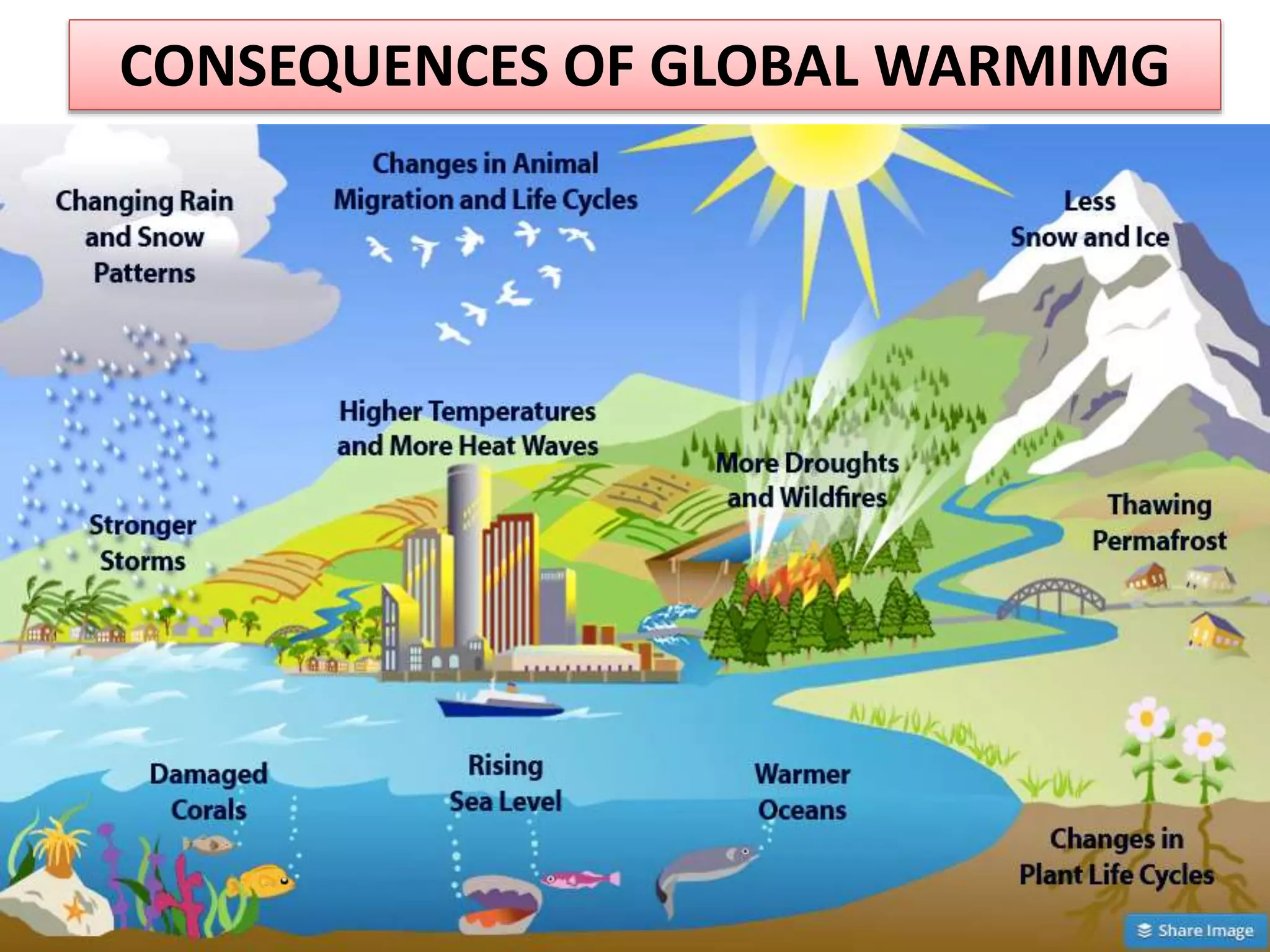 CONSEQUENCES OF GLOBAL WARMIMG
 