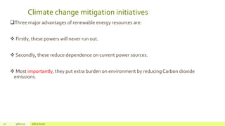 Global warming: A Case Study of Renewable Energy in India | PPTX