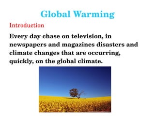 Global Warming Introduction 