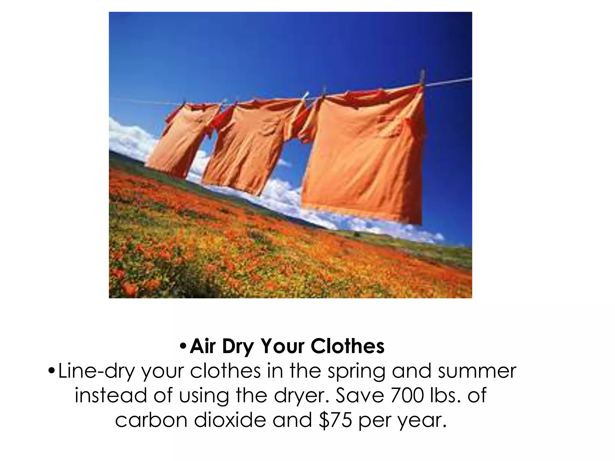 Air Dry Your Clothes