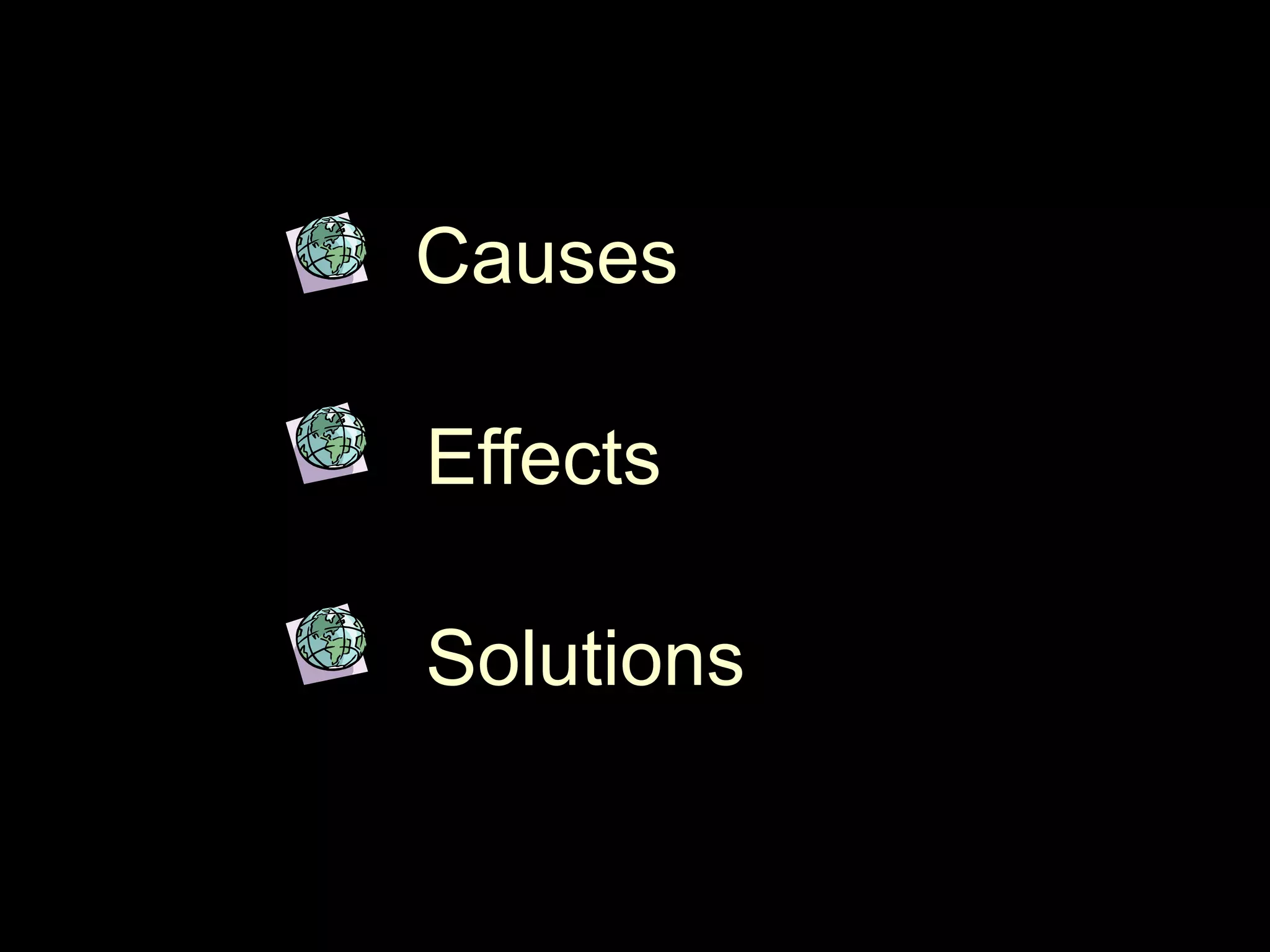 CausesEffectsSolutions