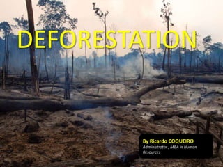 DEFORESTATIONBy Ricardo COQUEIROAdministrator , MBA in Human Resources