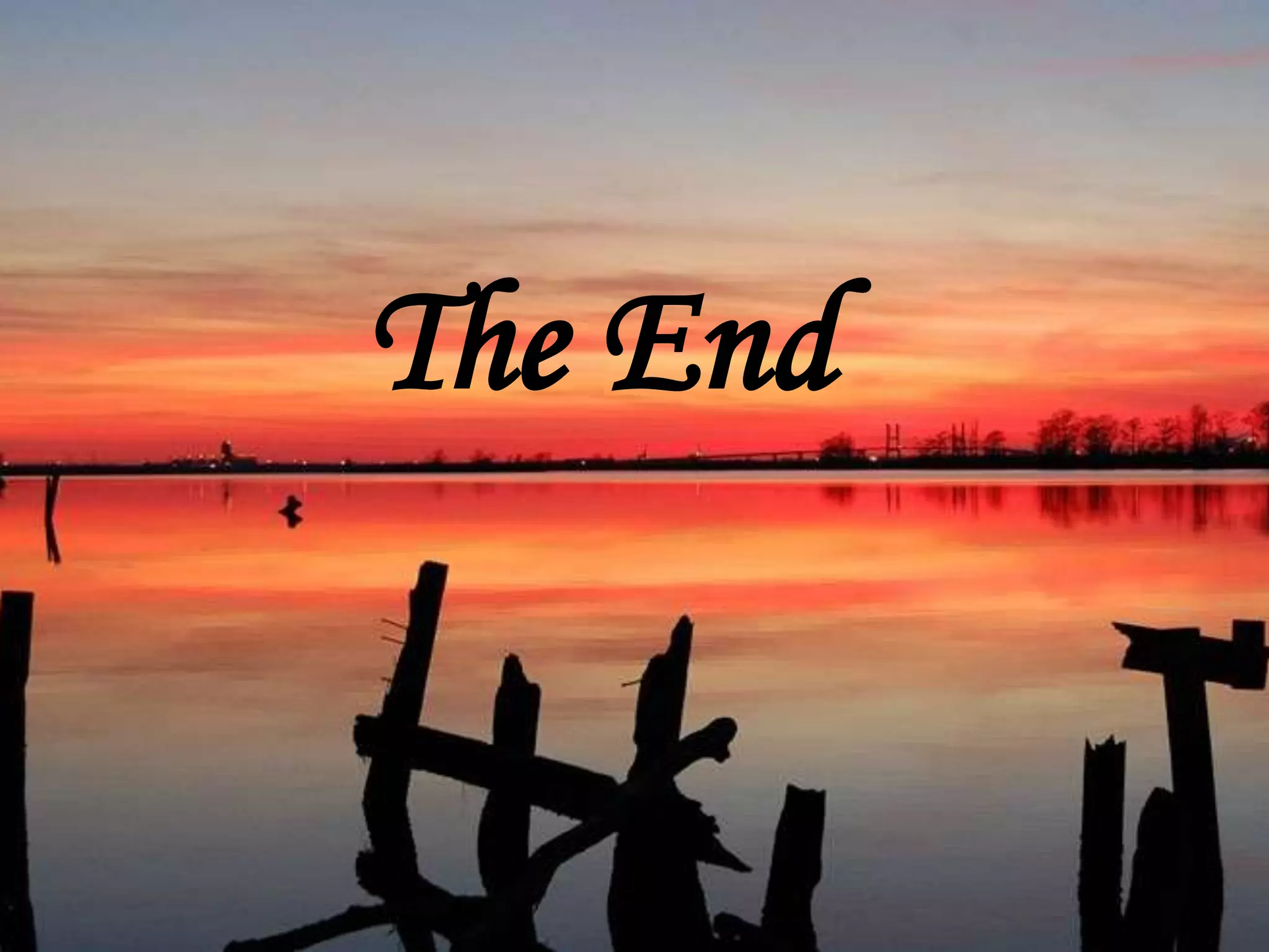 The End
 