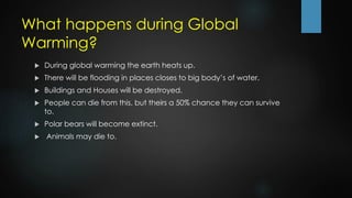Global warming and greenhouse effect