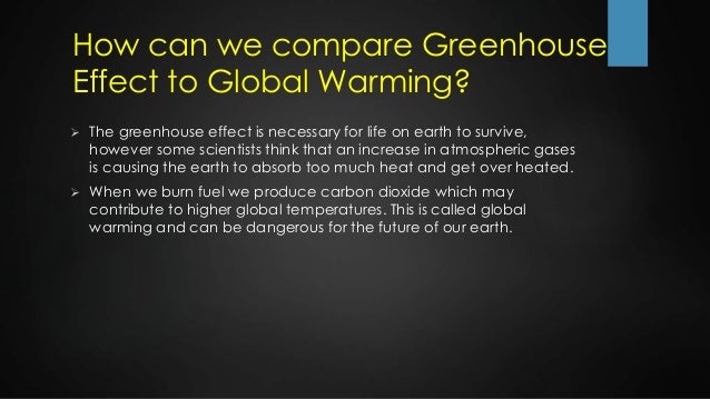 Global Warming And Greenhouse Effect Global Warming And Greenhouse Effect