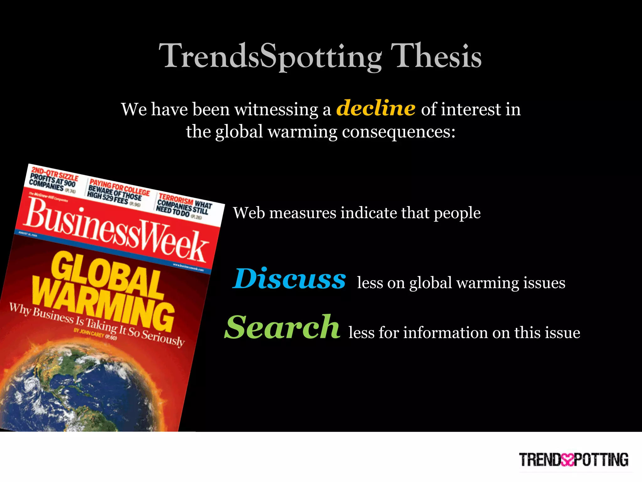 Time for Earth Hour: Review on the Decline of Global Warming Concerns.