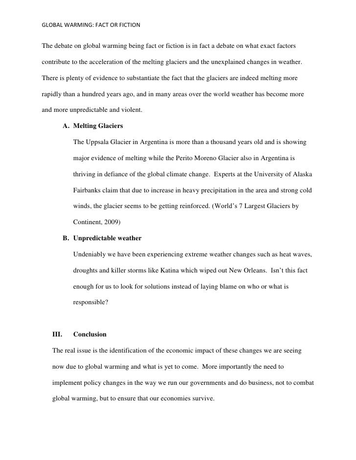 Global Warming Fact Or Fiction Global Warming Fact High School Personal Statement Sample Essays also Narrative Essay Topics For High School Essay Paper Help