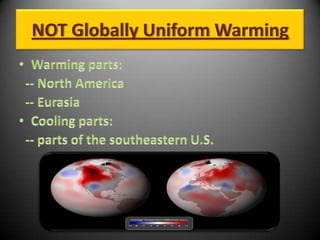 NOT Globally Uniform Warming
 