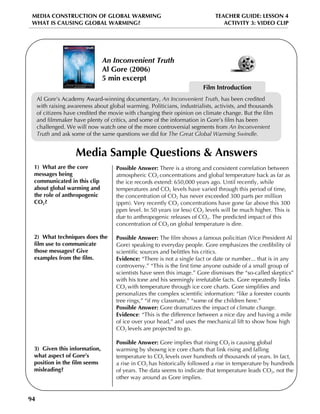 Global warming lesson plan