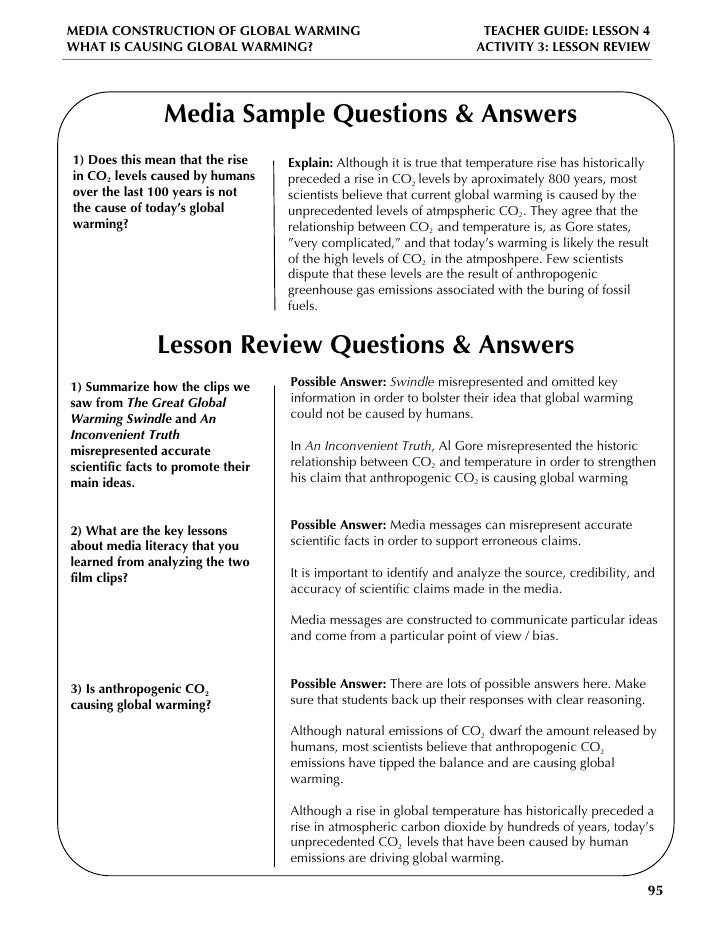 Global Warming Lesson Plan