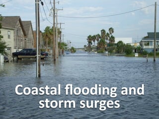 Coastal	
  ﬂooding	
  and	
  
storm	
  surges

 