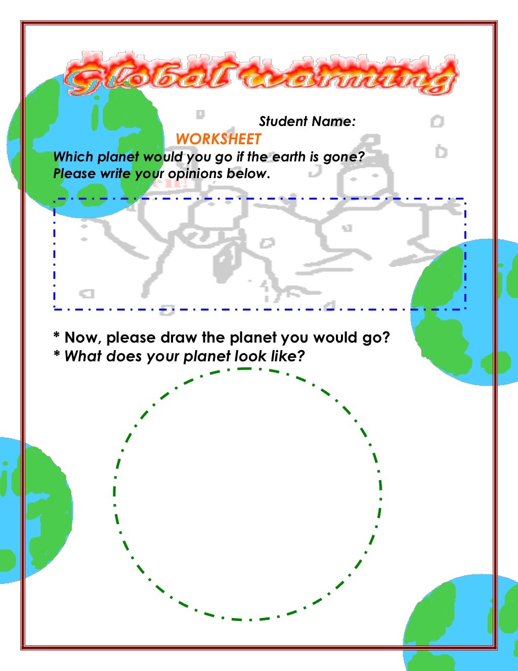 Global warming worksheet3 1(981215)new