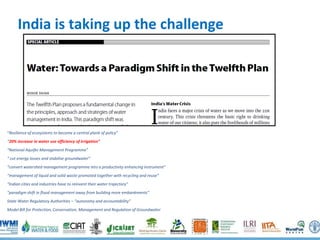 Global water challenges River Basin Management Opportunities and Risks
