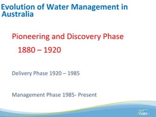 Global water challenges River Basin Management Opportunities and Risks