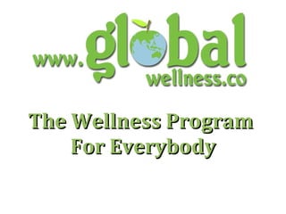 The Wellness Program  For Everybody 