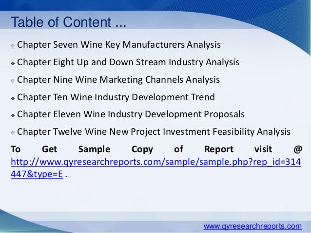 research paper on wine industry