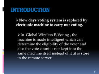 Global wireless e voting | PPTX