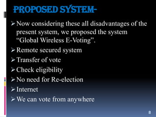 Global wireless e voting | PPTX
