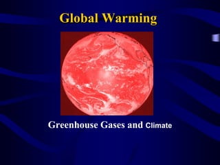Global Warming
Greenhouse Gases and Climate
 