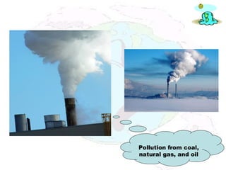 Pollution from coal,
natural gas, and oil
 