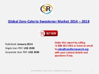 Global Zero-Calorie Sweetener Market 2014 – 2018

Published: January 2014
Single User PDF: US$ 2500
Corporate User PDF: US$ 3500

Order this report by calling
+1 888 391 5441 or Send an email
to sales@sandlerresearch.org
with your contact details and
questions if any.

© SandlerResearch.org/ Contact sales@sandlerresearch.org

1

 