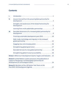 A renewed global partnership for development | PDF