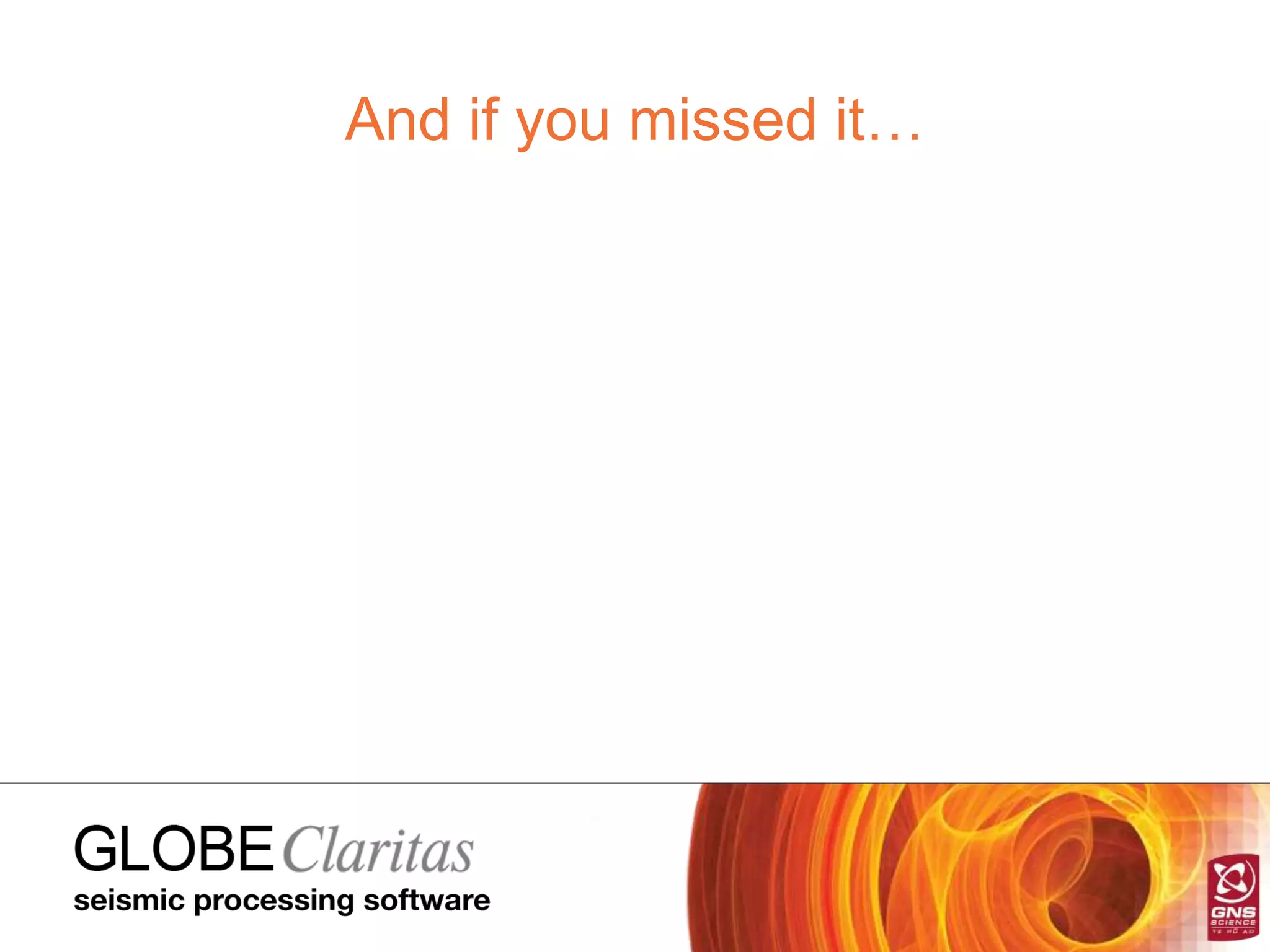 And if you missed it…
 