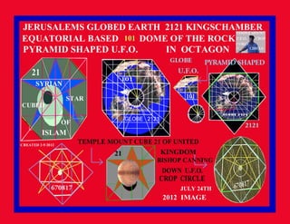 Globed earth kingschamber 2121 of u.f.o. crop circle670817 syrian star of islam