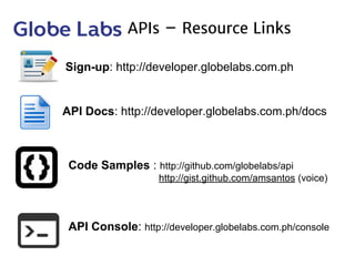 Globe labs api_briefer_-_deck__1_ | PDF
