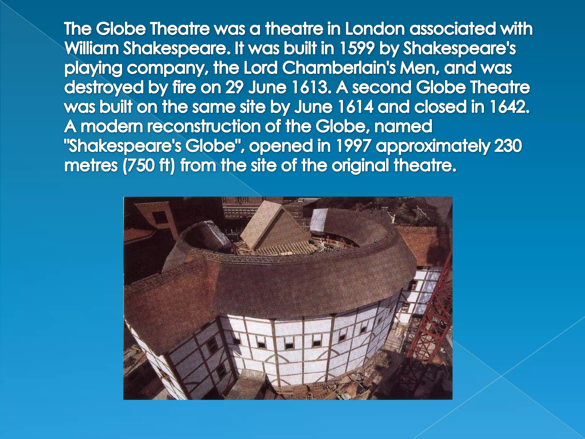 Globe theatre ! PPT