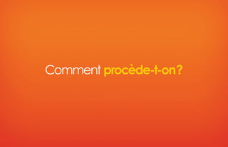 Comment procède-t-on?
 