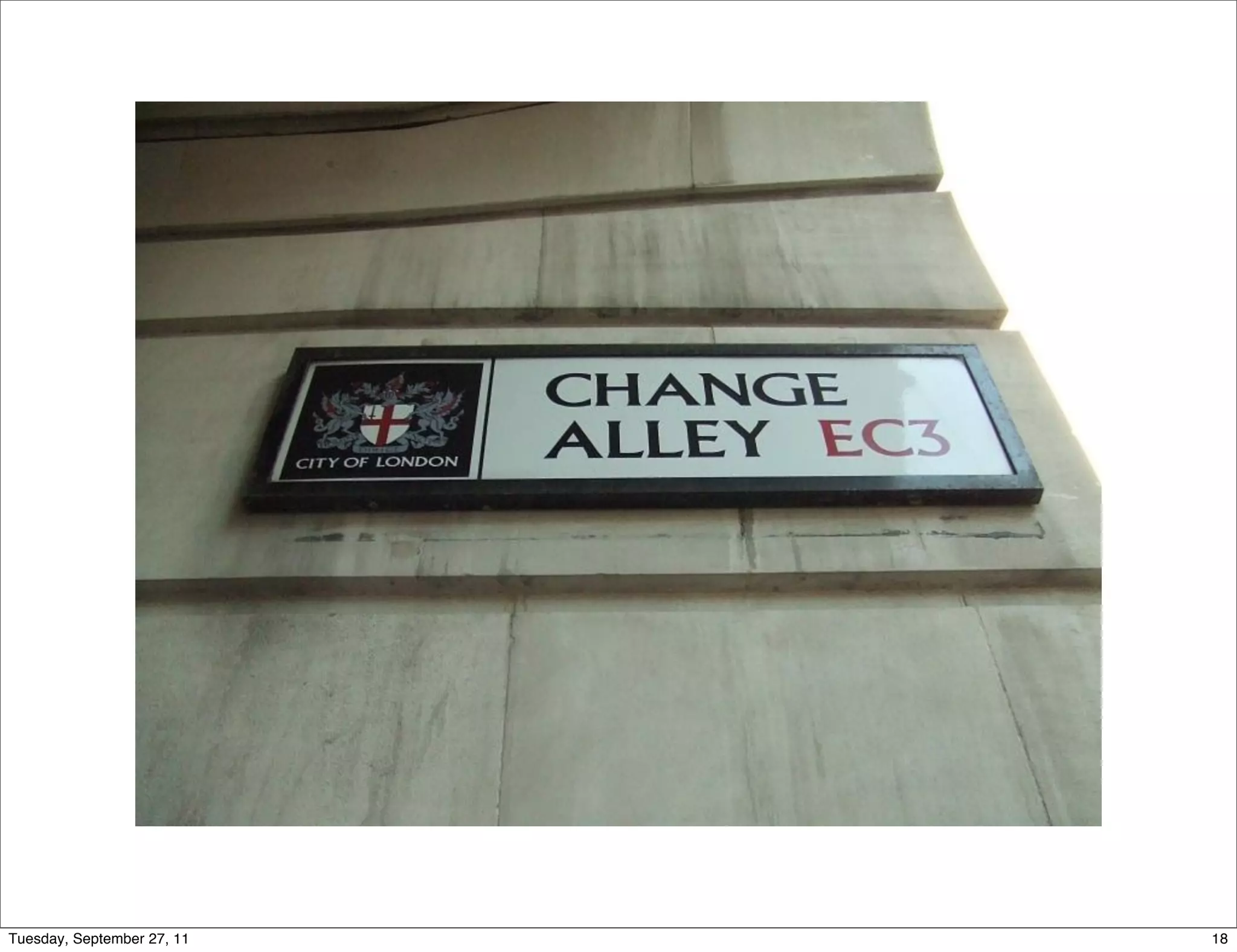 Tuesday, September 27, 11   18
 