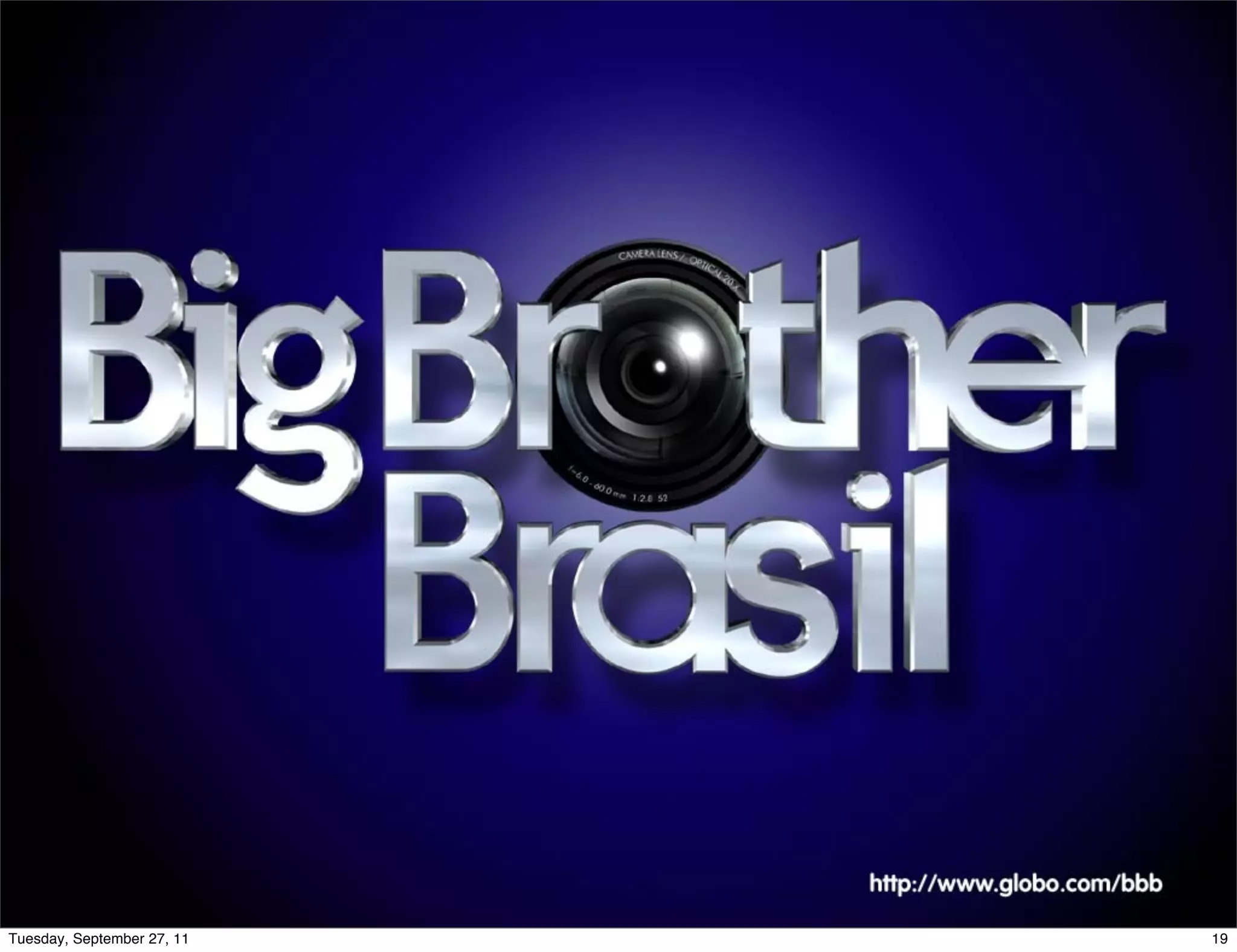 Tuesday, September 27, 11   19
 