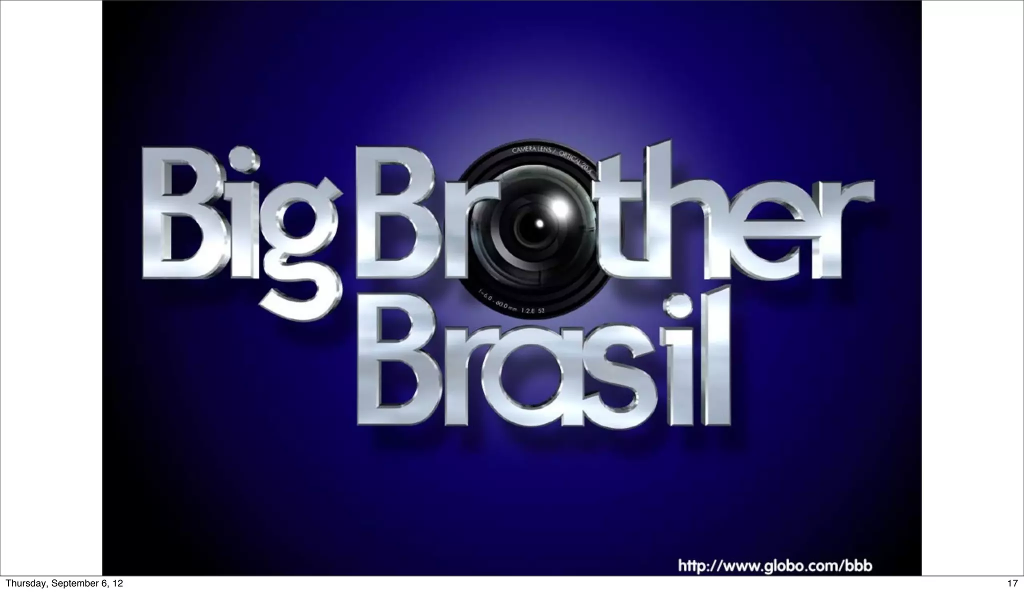 Sunday, September 9, 12   17
 