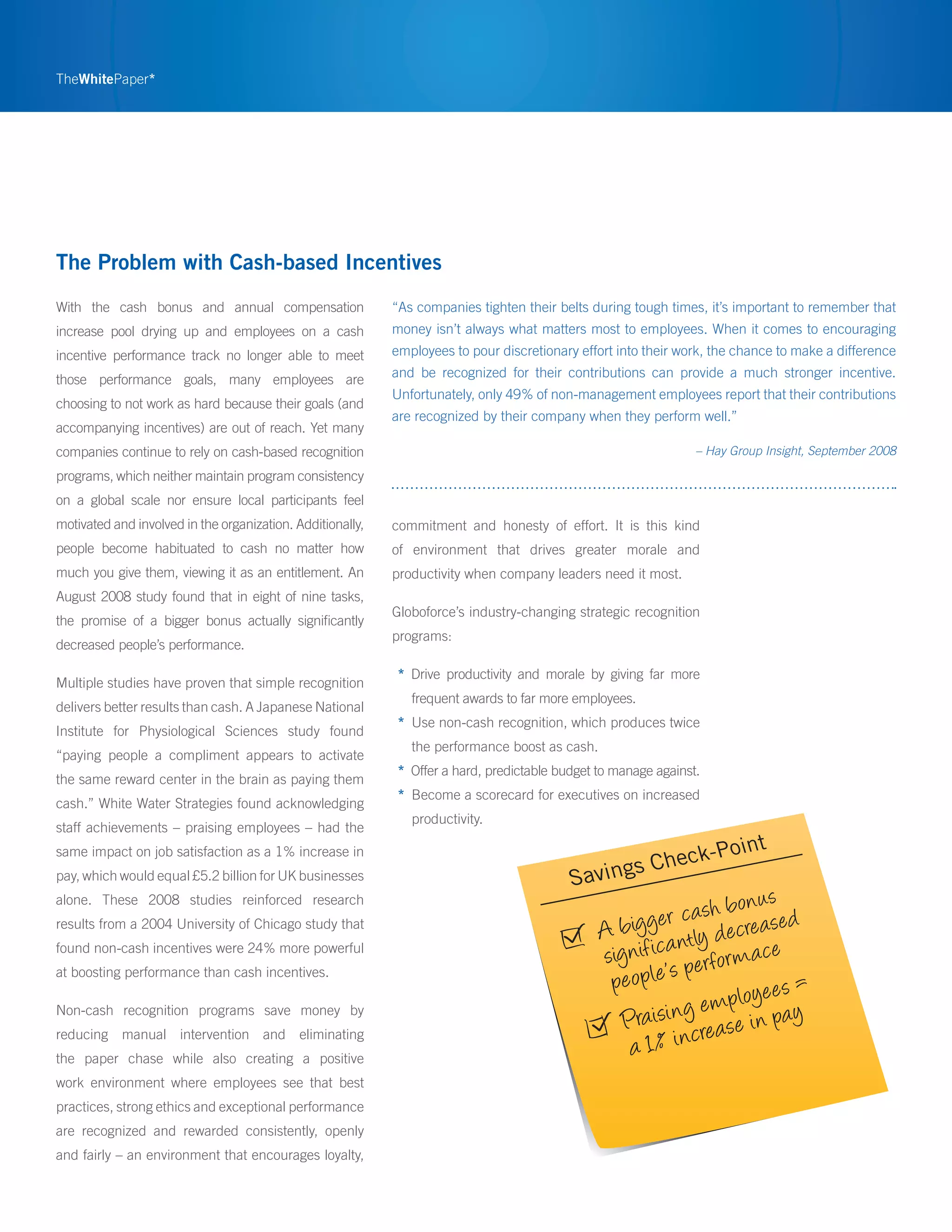 Globoforce Roi Of Recognition Na