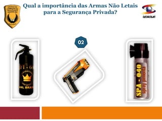 Qual a importância das Armas Não Letais
para a Segurança Privada?
 