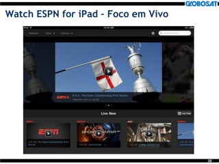 30
Watch ESPN for iPad – Foco em Vivo
 