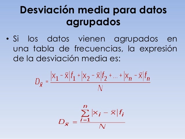 desviación media