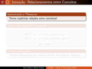 Globs - Gestão de Glossários